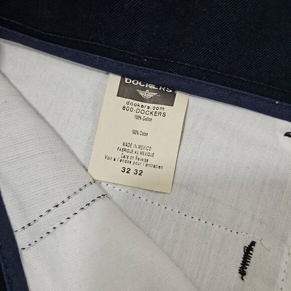 Dockers Individual Fit Waistband 32 x 32 Blue Dress Pants - Picture 5 of 8